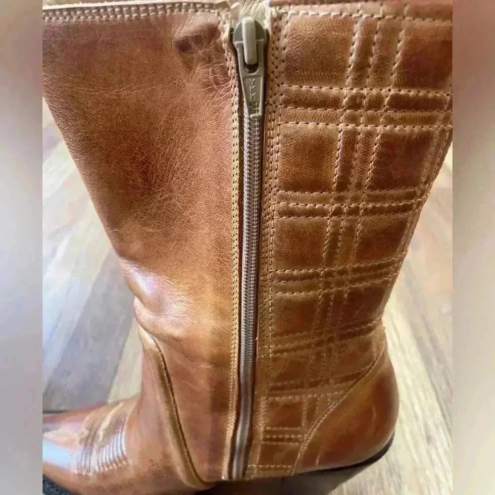 Charlie 1 Horse Handrcrafted‎ Leather Cowboy Boots Sz 6.5 Cowgirl Boho Western - Picture 7 of 13